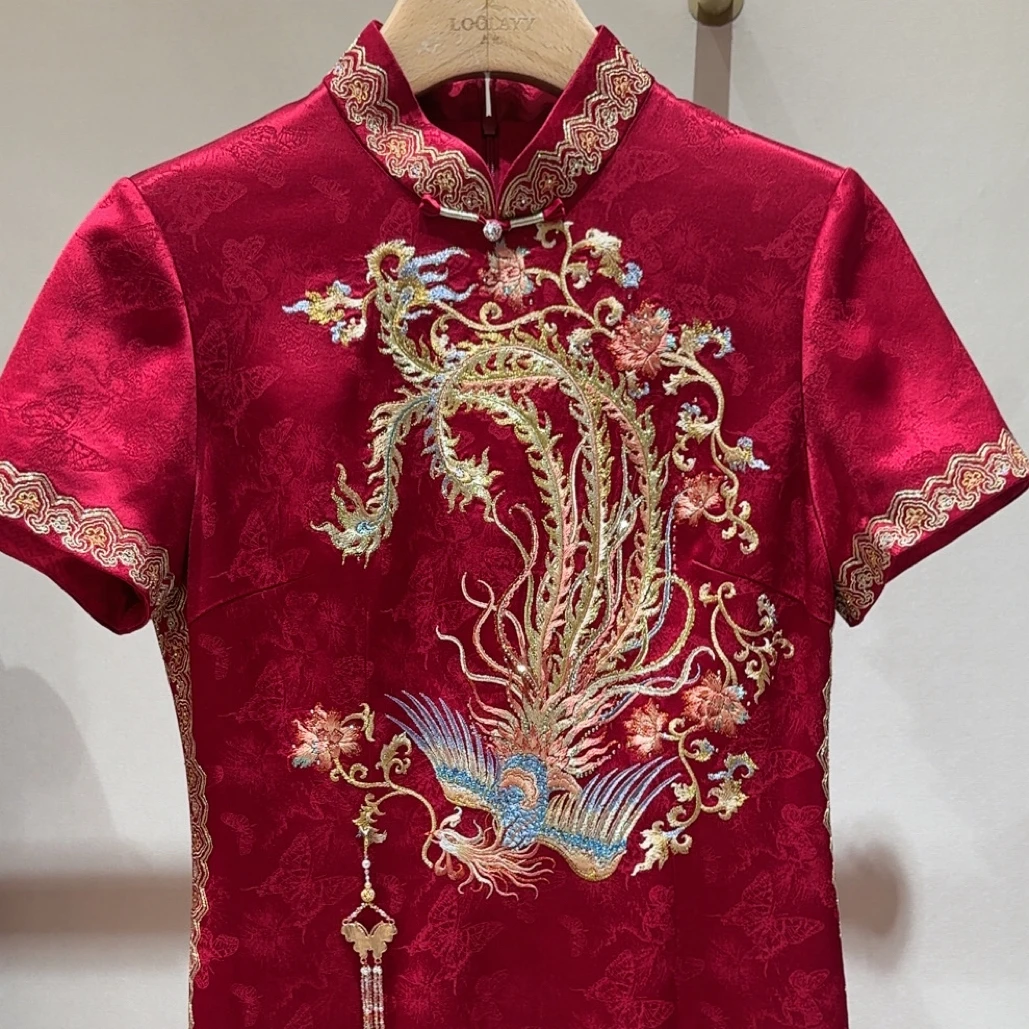 170961六礼重工华丽高端刺绣工艺喜妈妈礼服