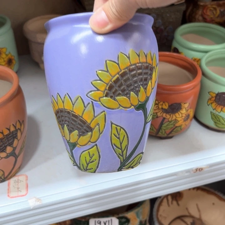 紫砂花盆粗陶材质多肉花盆