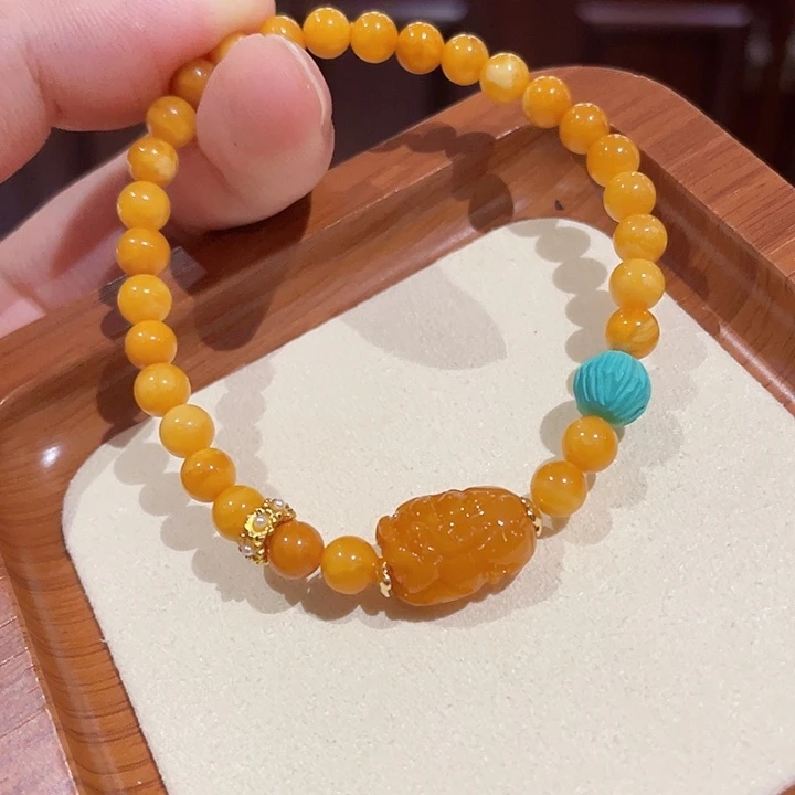 手链蜜蜡未镶嵌手串