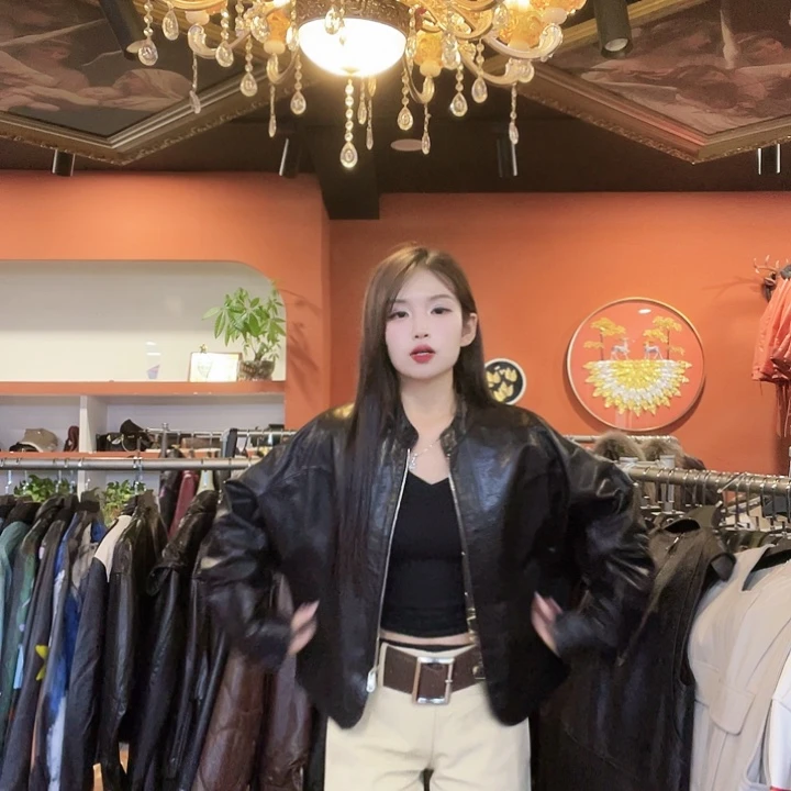 25008-B真皮牛皮外套