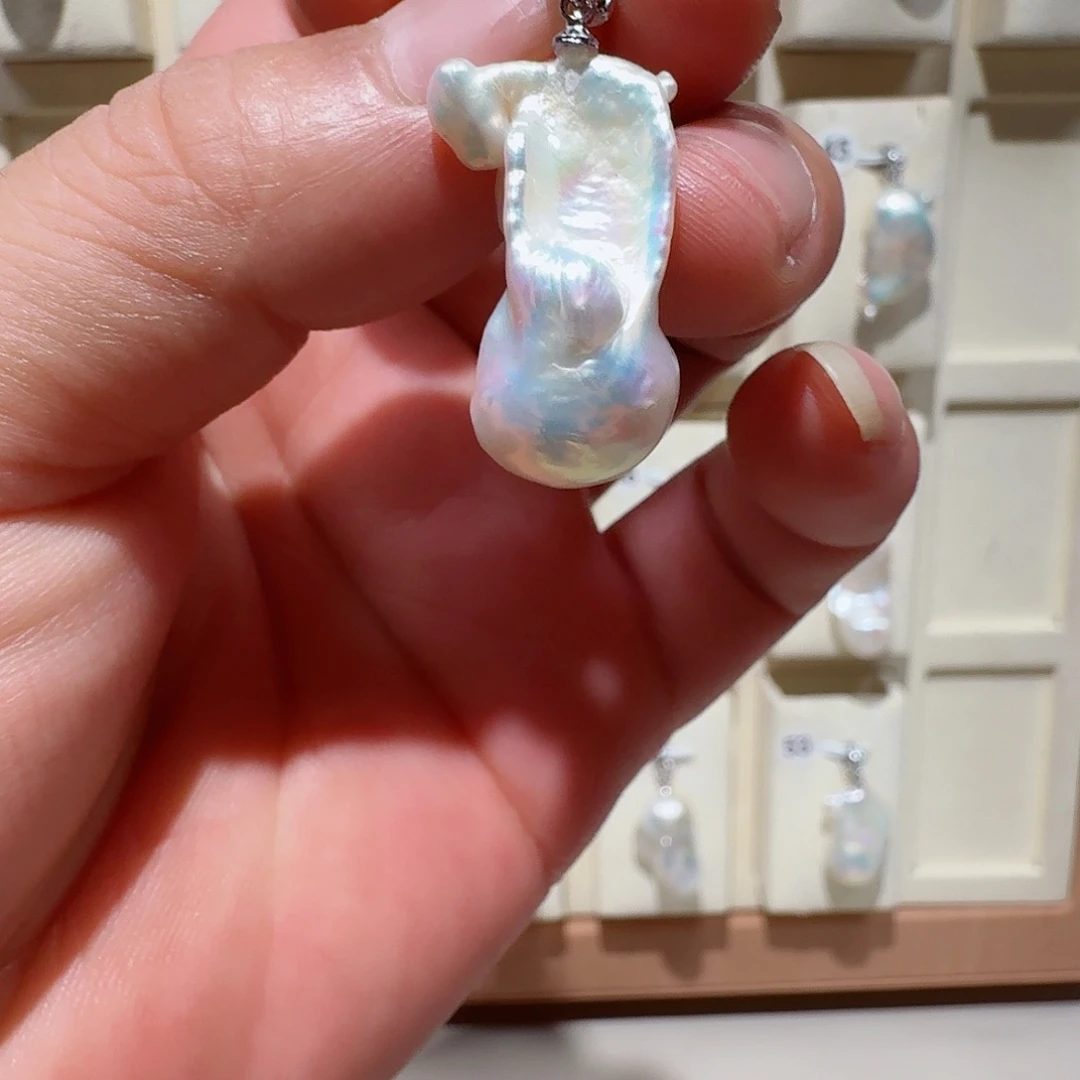 颈饰合金淡水珍珠