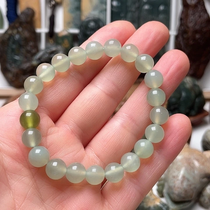 未镶嵌蛇纹石玉手串