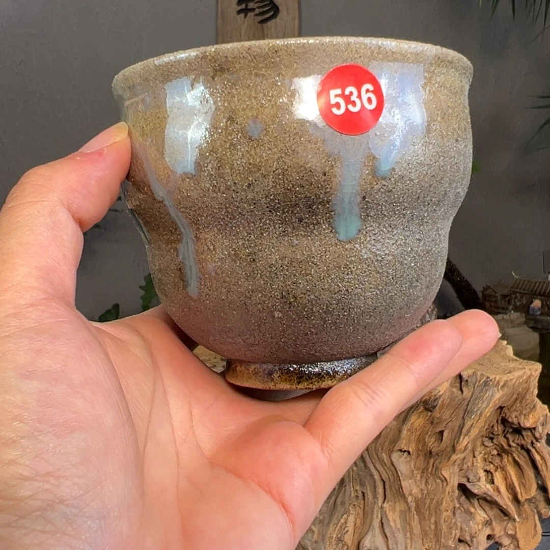 杯536柴烧主人杯自然落灰釉