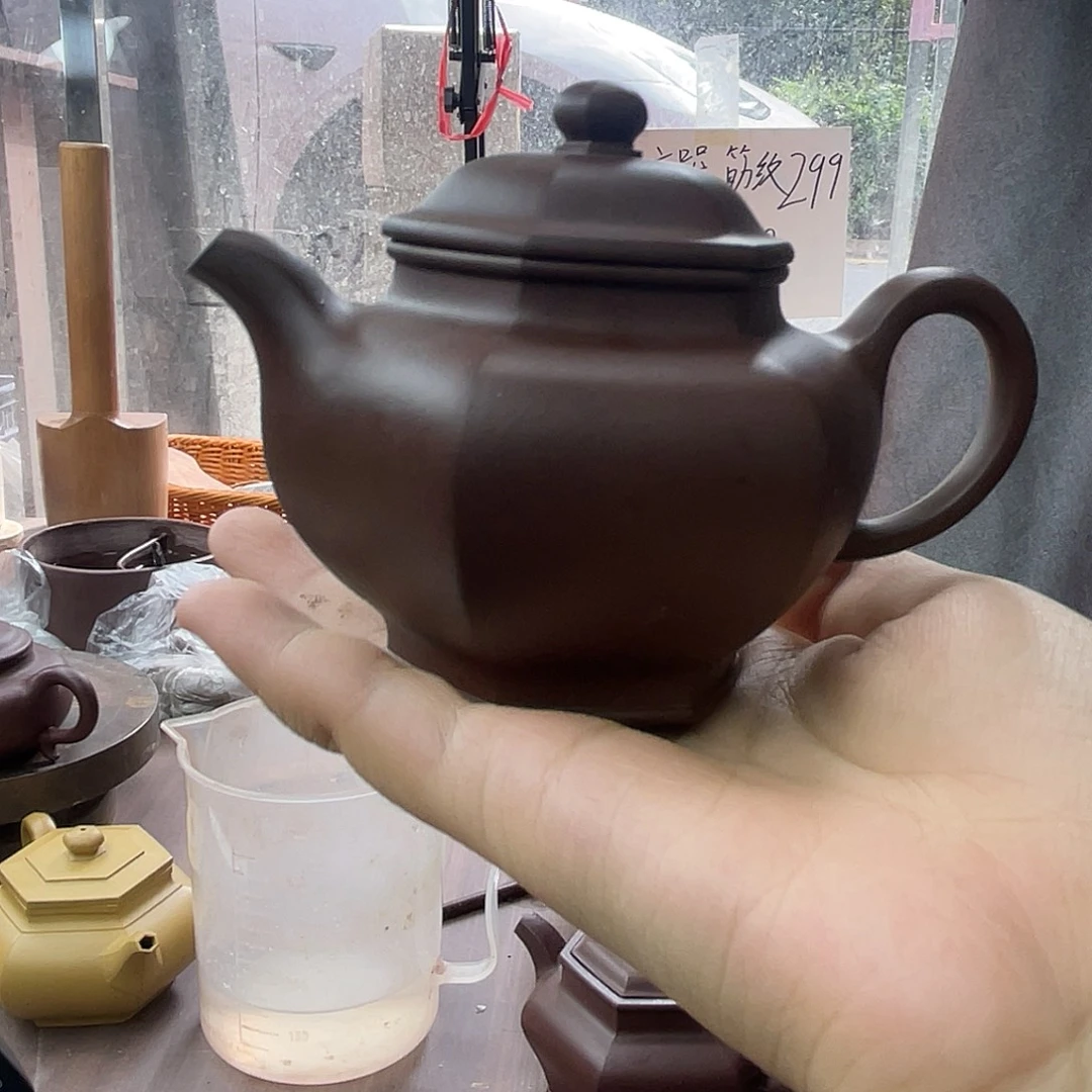 数***字茶壶紫砂六方掇只