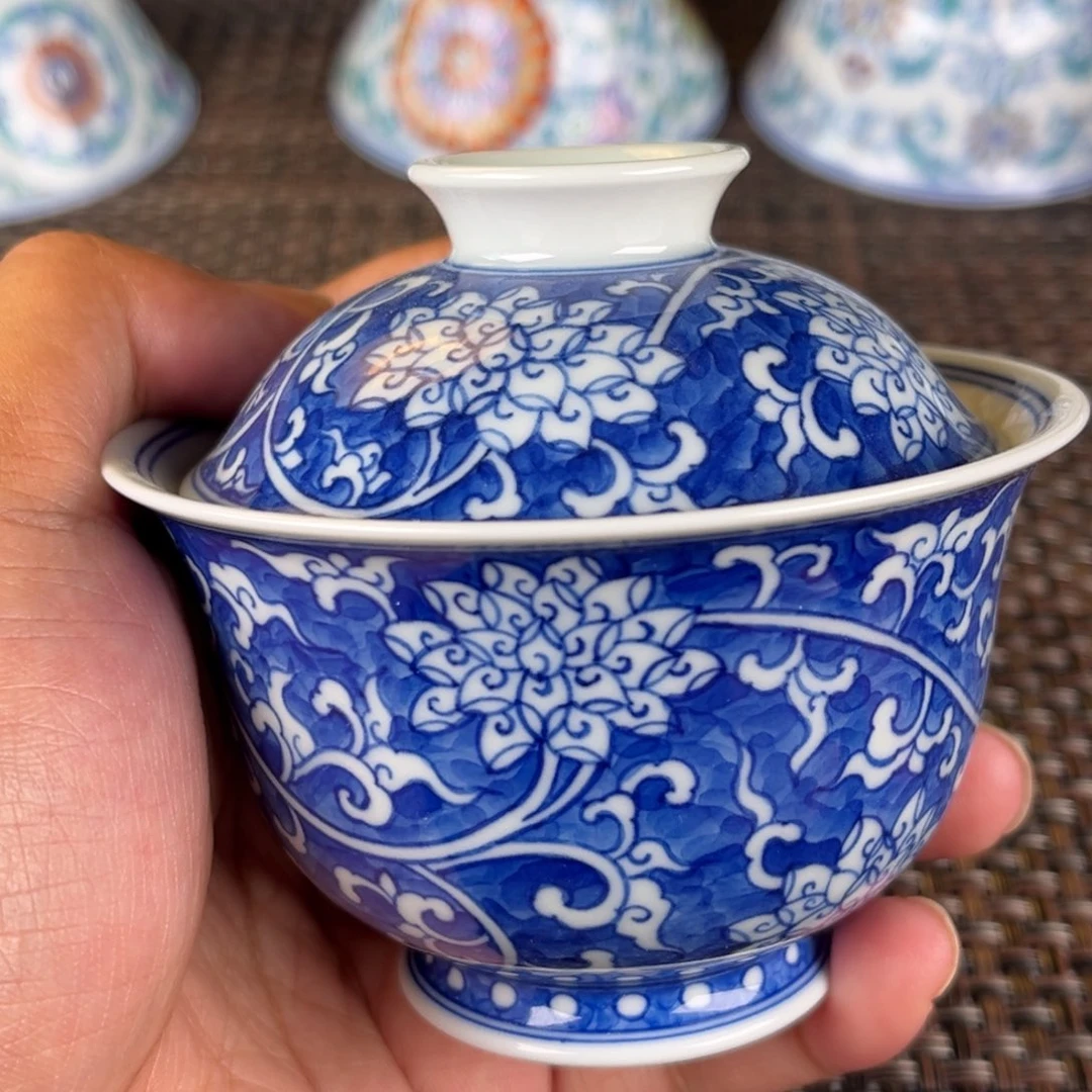 杯景德镇陶瓷盖碗