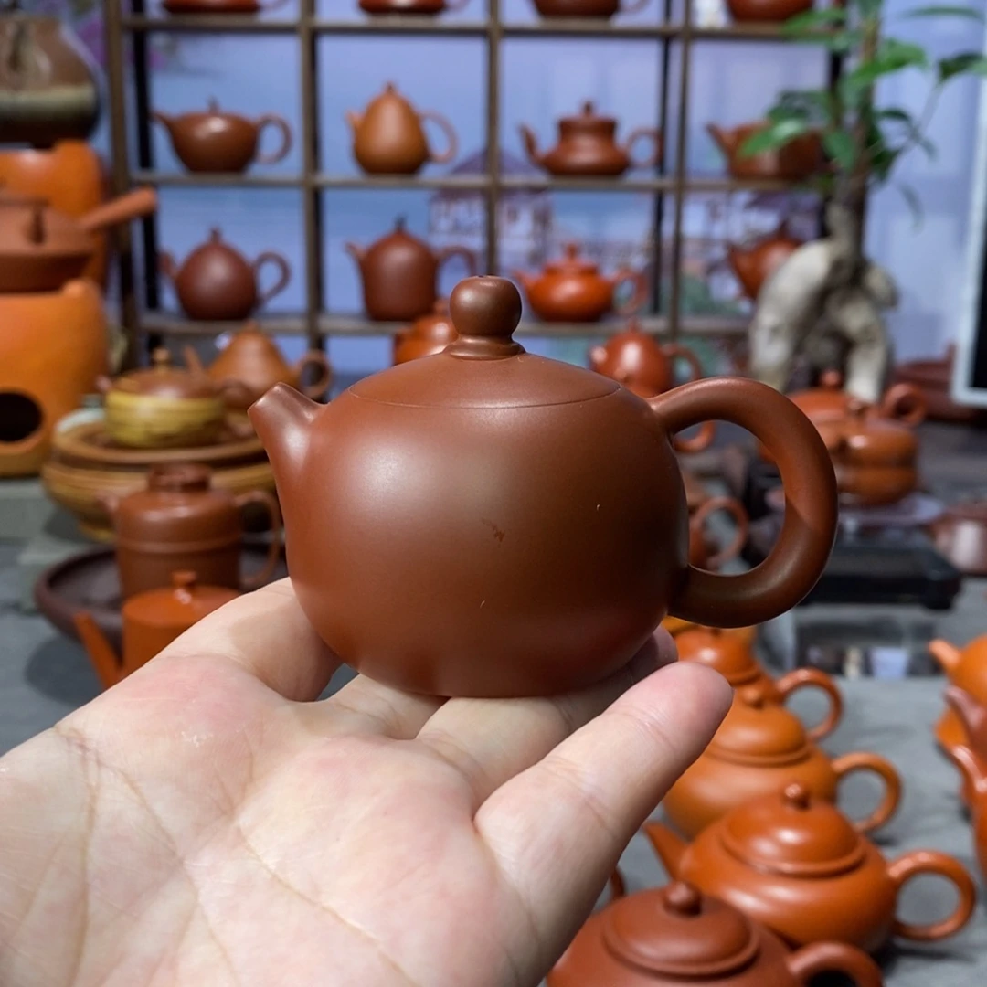 茶壶朱泥章淑煌朱泥小西施60c