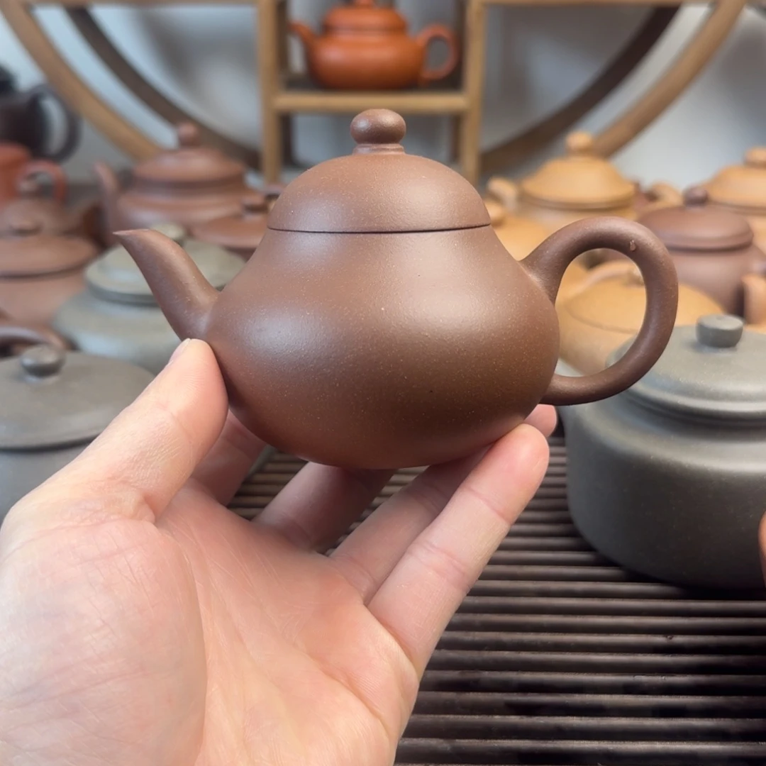 紫砂茶壶梨形200cc台西嫩底槽清