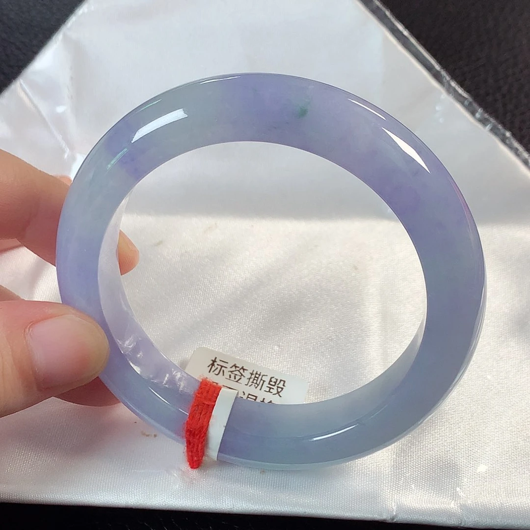 翡翠手镯未镶嵌缅甸天然翡翠手镯56圈口