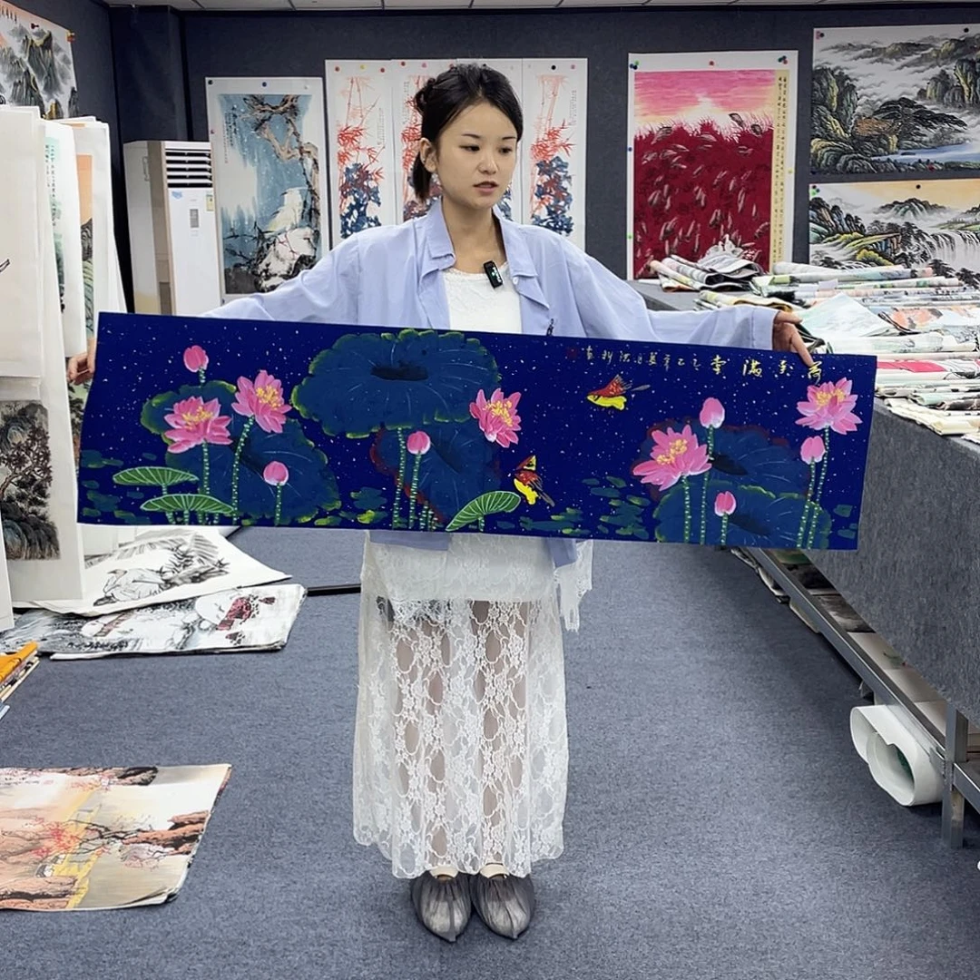 国画作品小姐姐放漏…