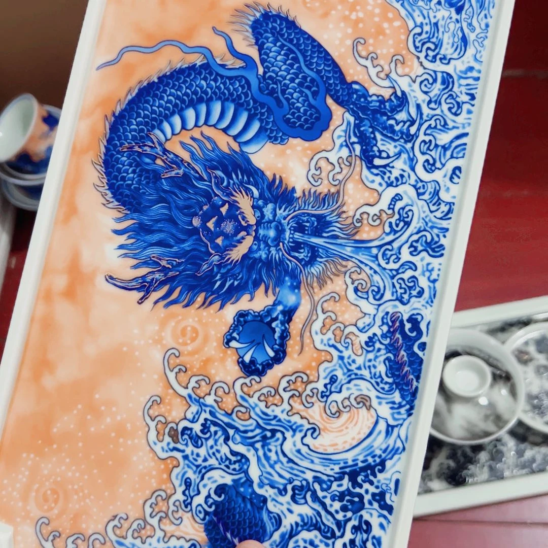 手***松瓷片景德镇陶瓷艺术家里