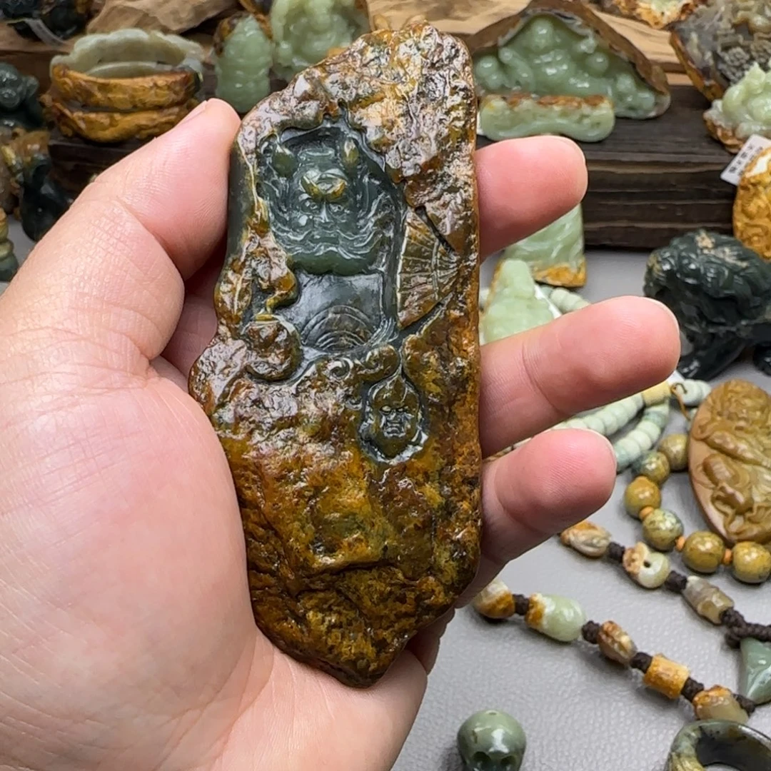 大***天岫岩河磨玉（透闪石质玉）未镶嵌珠宝奇石