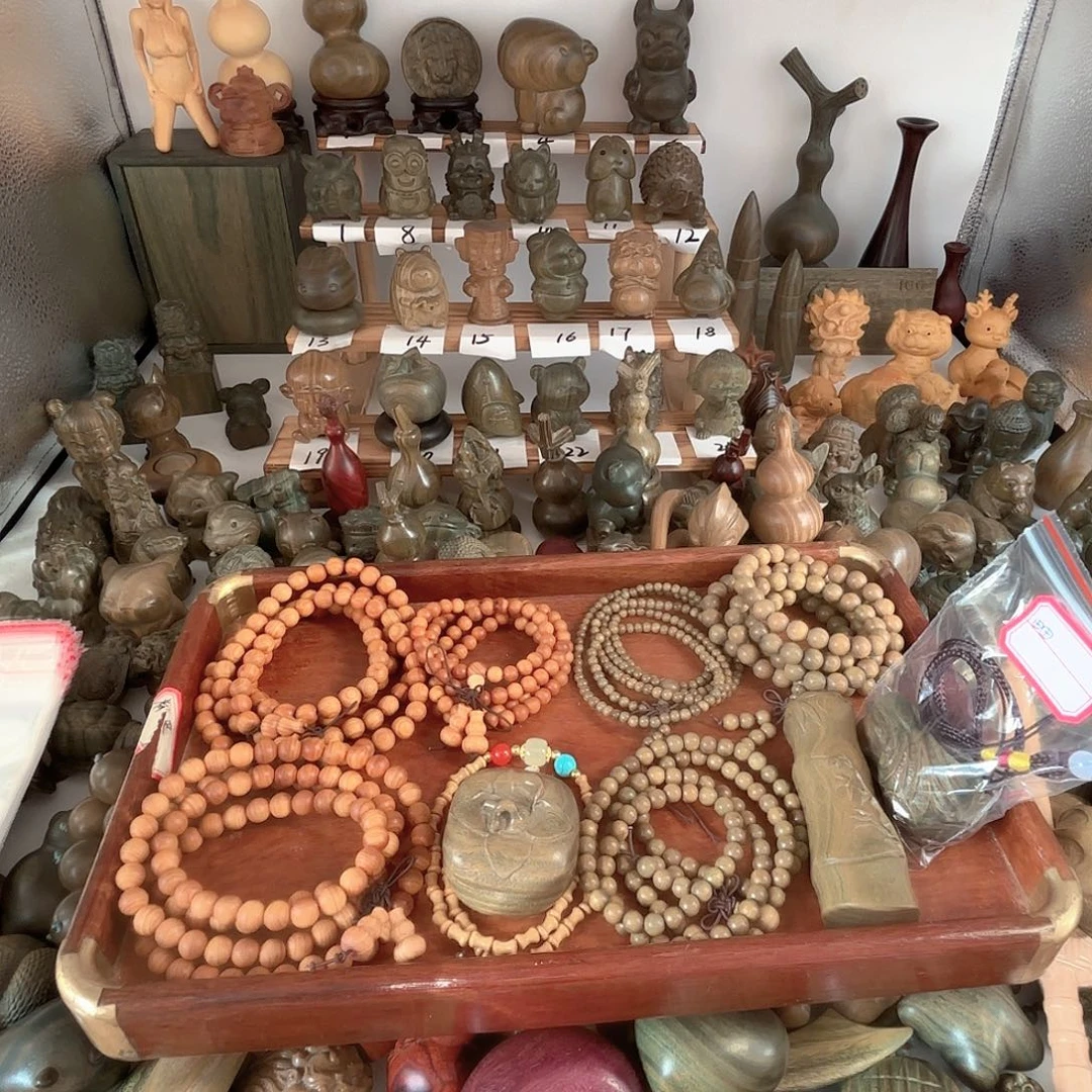 田***圈木绿檀木各种手串把件