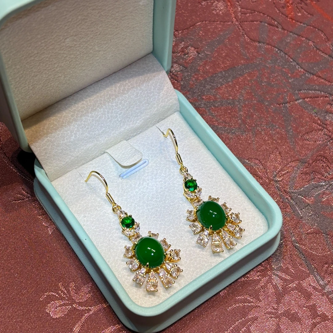 高端-大气-时尚花型耳钉D15