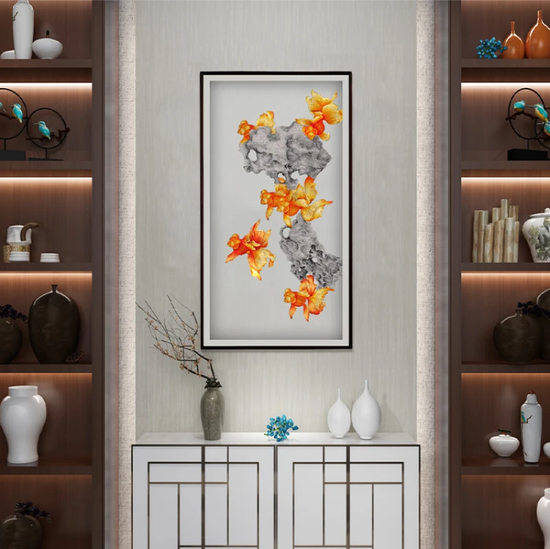 《时来运转》精工竖版苏绣双面绣装饰画精美家居墙面点缀