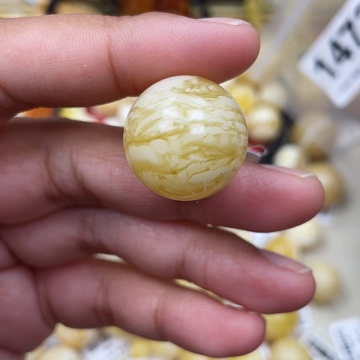 蜜蜡未镶嵌珠宝奇石粉21.5虎皮
