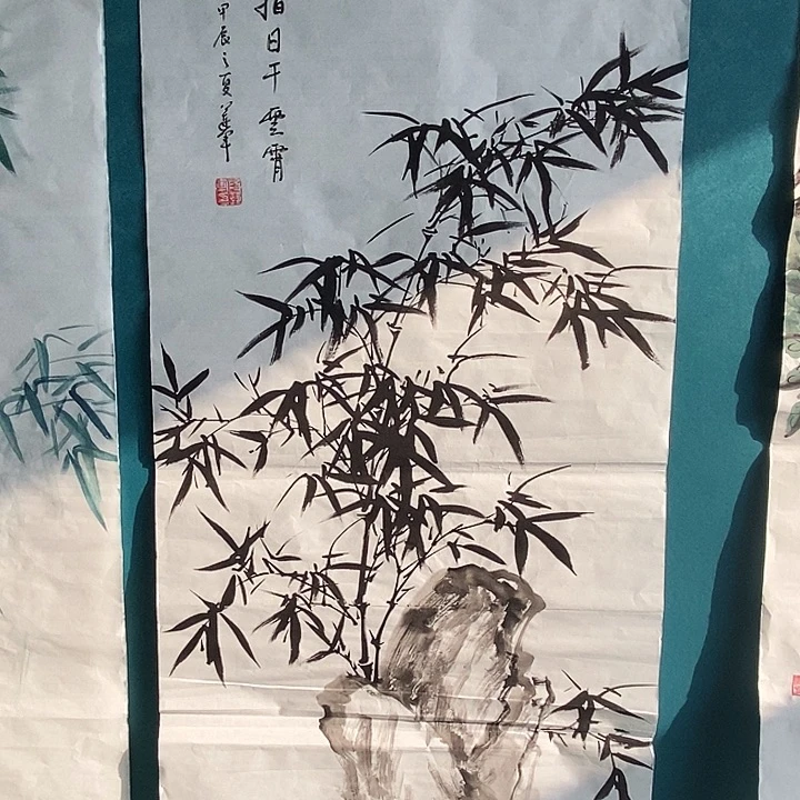 国画三尺手绘花鸟