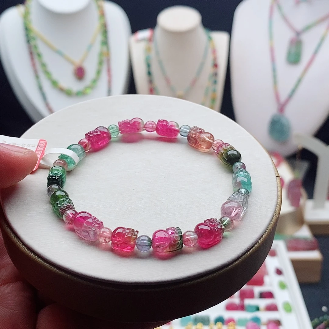 手链碧玺未镶嵌碧玺手链