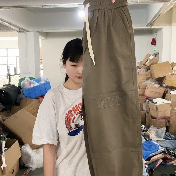 三醋酯纤维棕色裤长裤美家