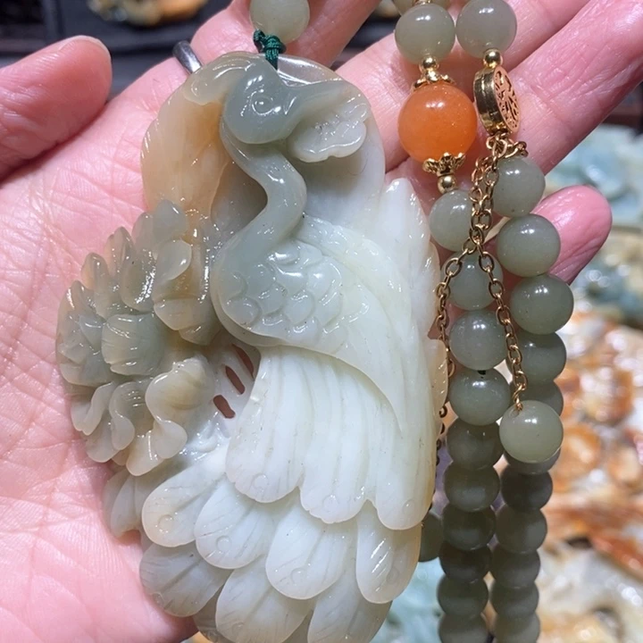 岫玉毛衣链未镶嵌