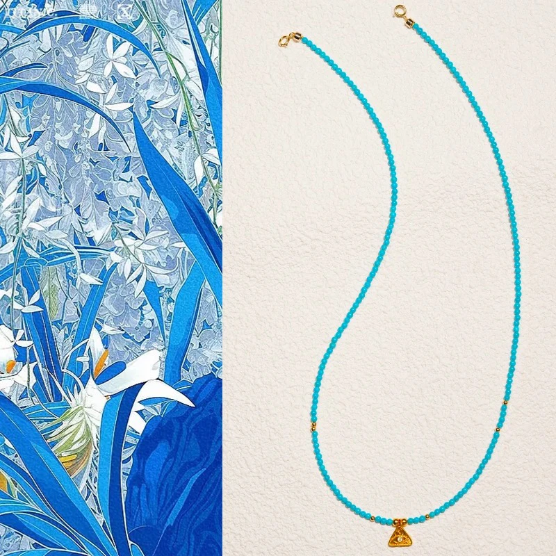 18k金美松fa眼“云落”时尚百搭项链（43cm 约卡2.3mm）MSXL1