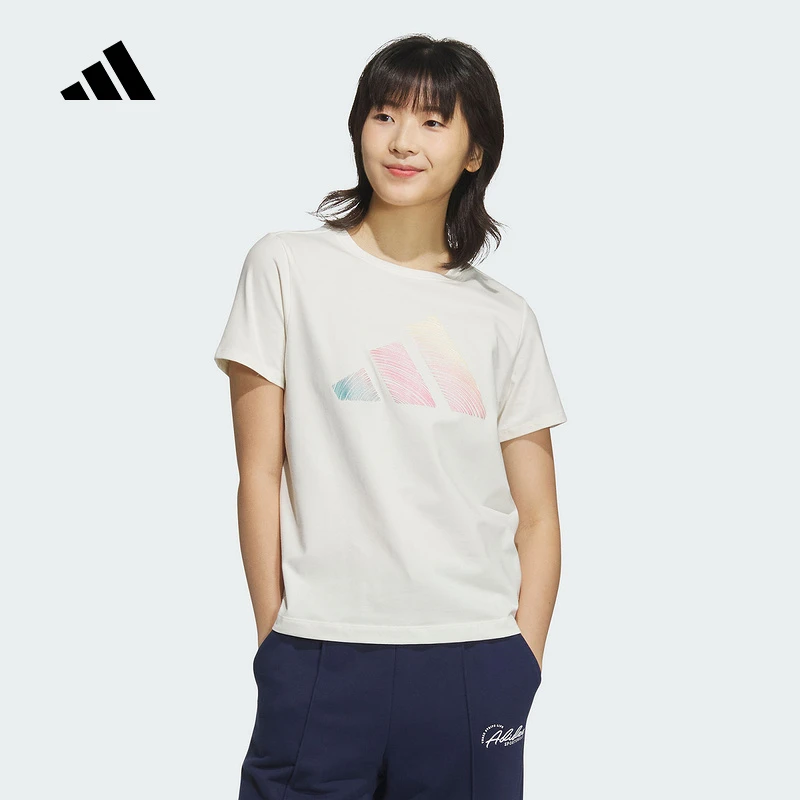 阿迪达斯 （adidas）2025夏女短袖T恤 JL6284