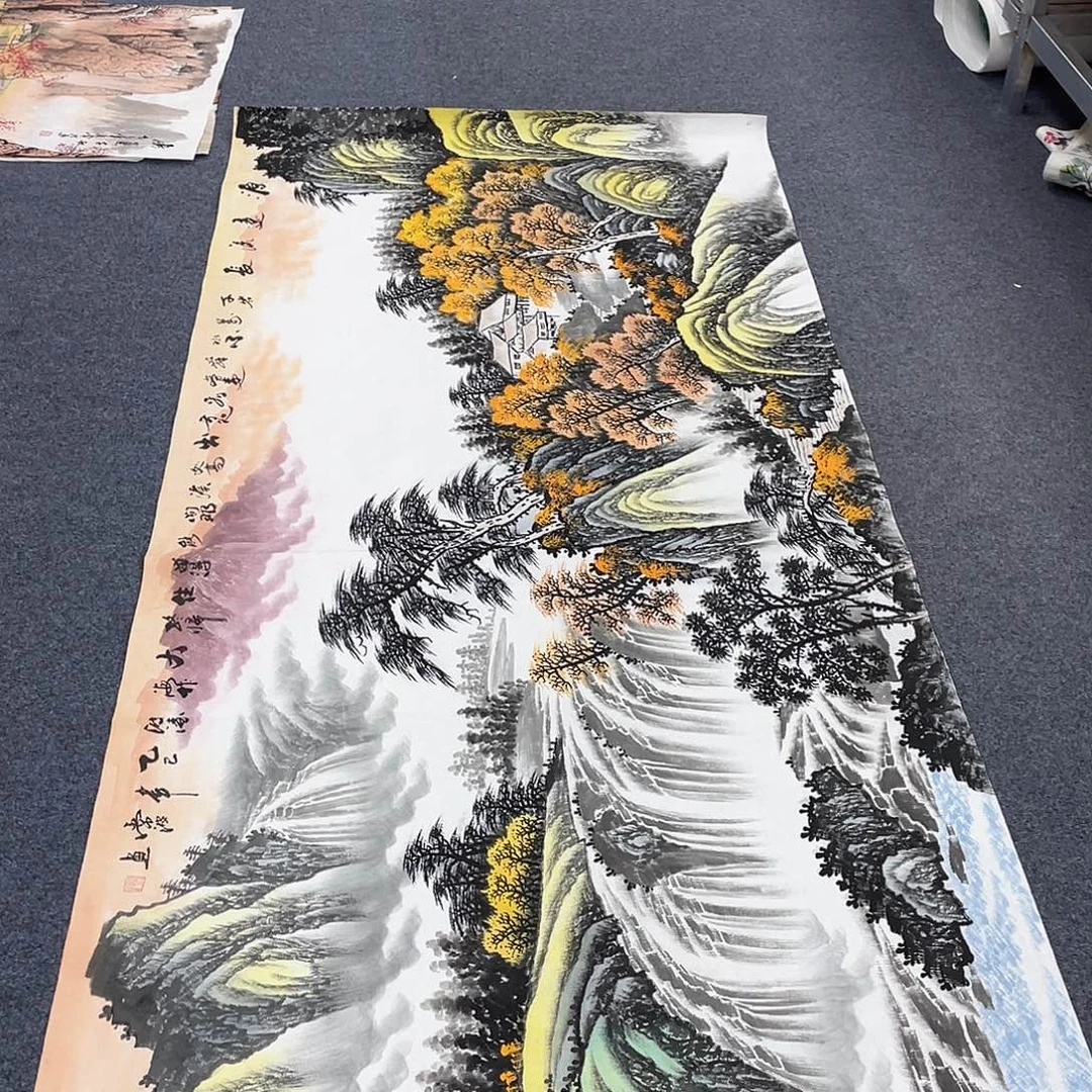 国画作品小姐姐放漏…