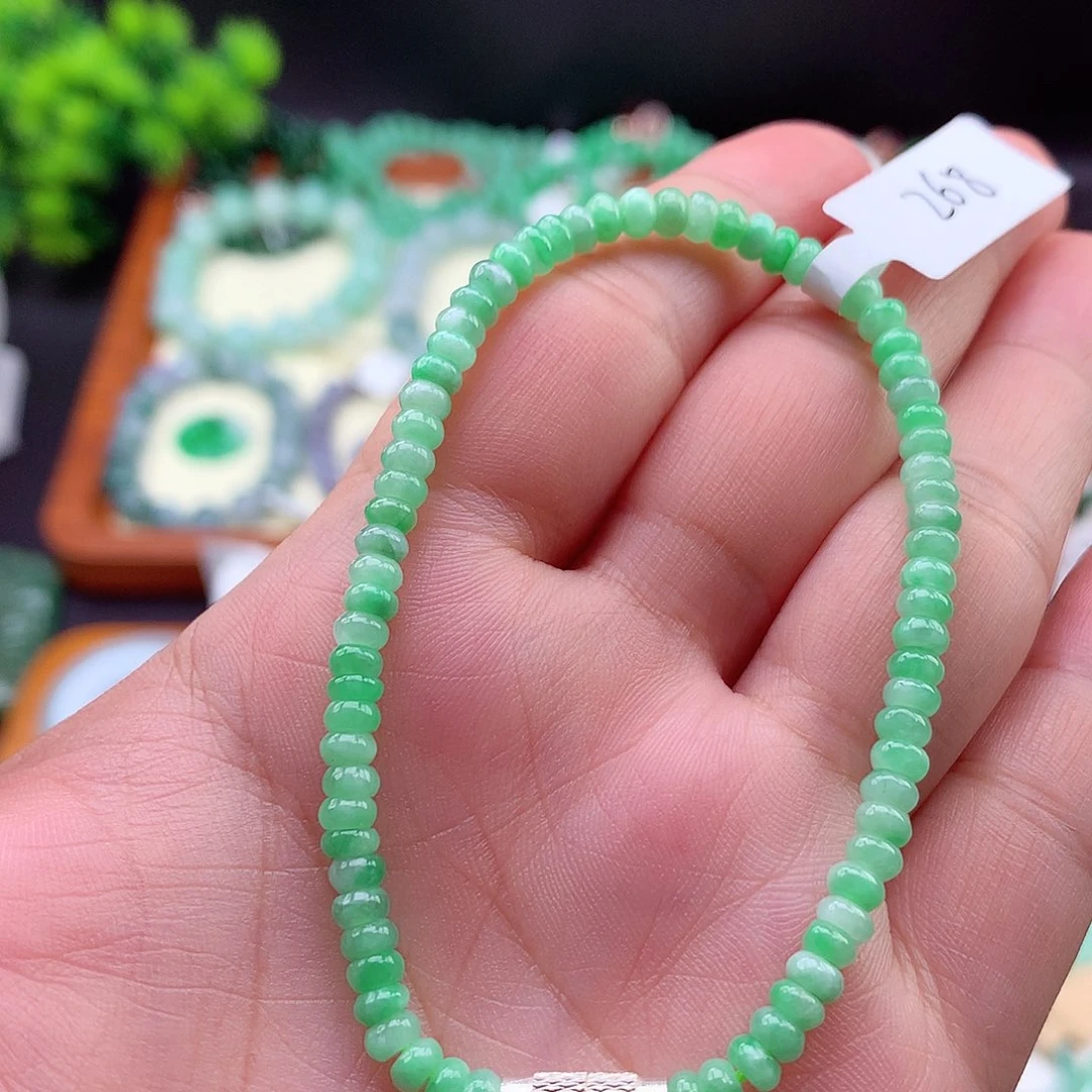 翡翠未镶嵌项链手串