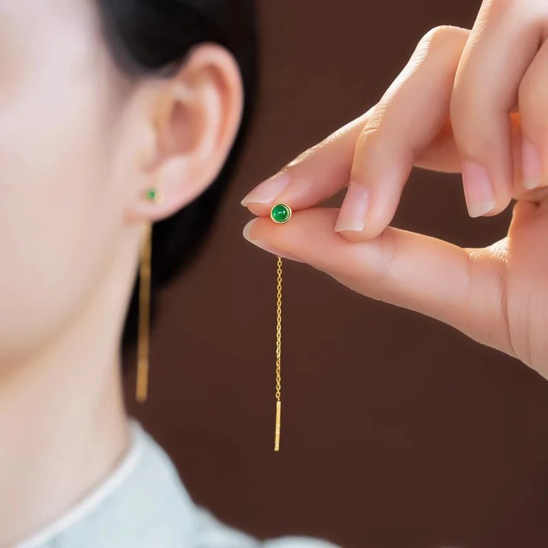 铜合金耳饰 复古时尚新中式耳线耳坠耳饰国风耳环送妈妈高级古风