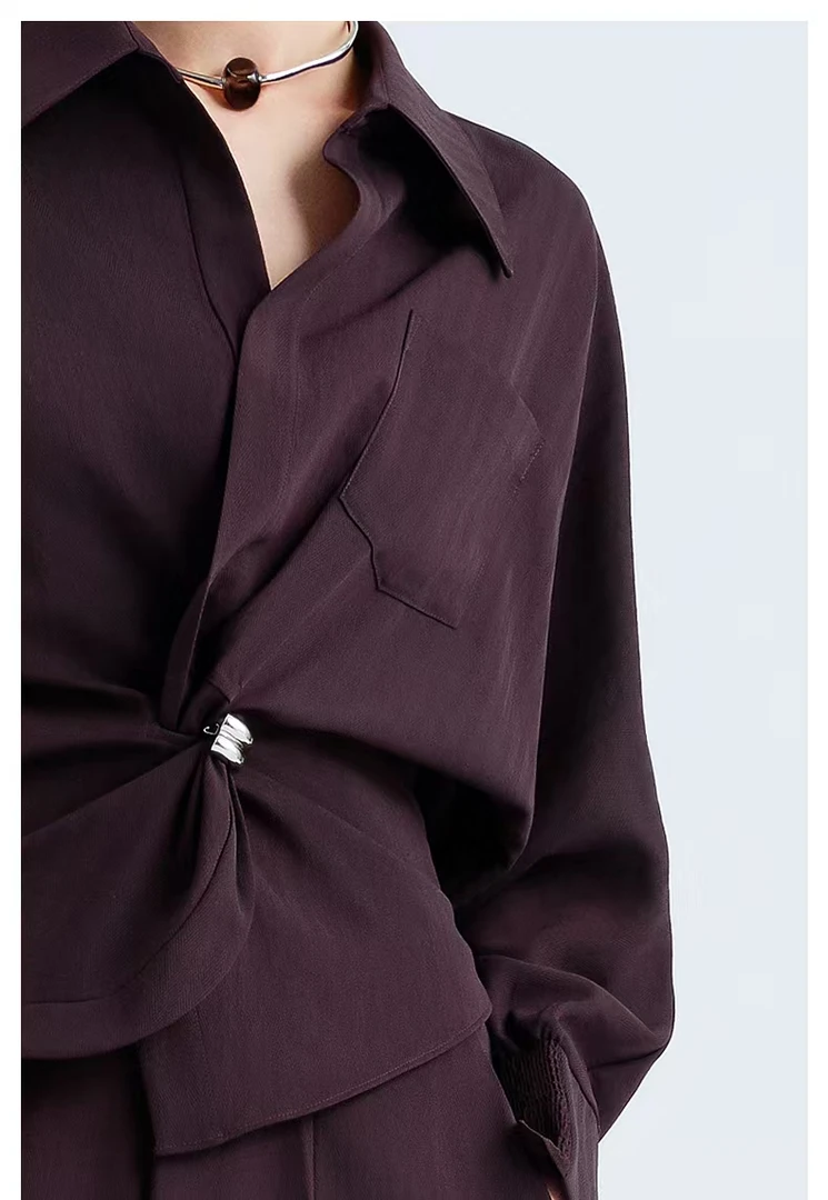 意大利设计师品牌梭织上衣2F3S25063