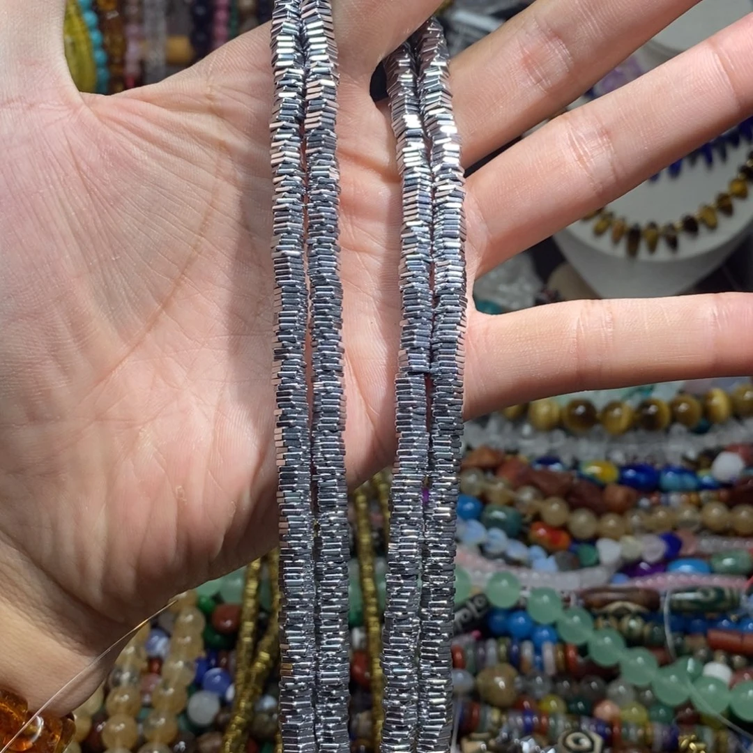 未镶嵌，黑胆石六边形1×6mm，石英质玉