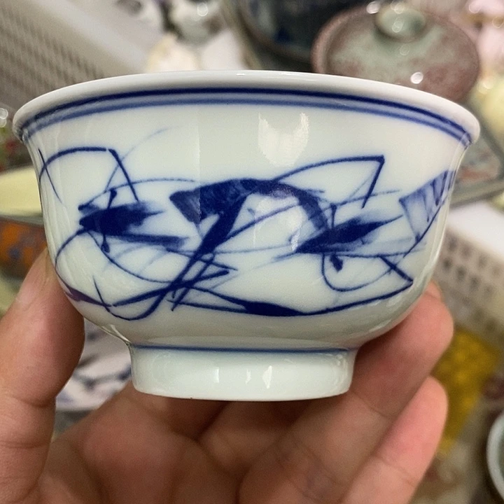 摆件景德镇陶瓷主人杯13455