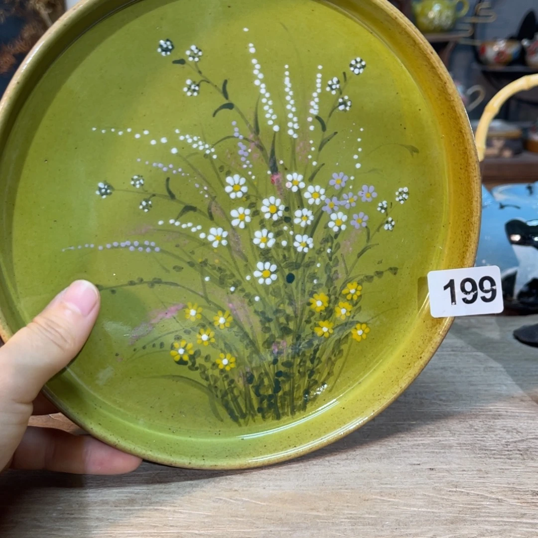 壶素浅陶瓷手工手绘