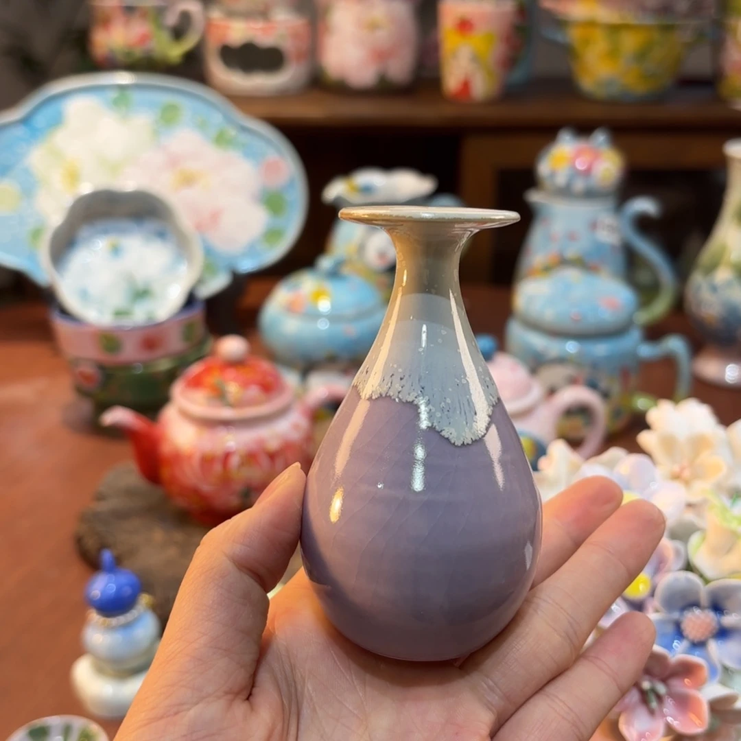 景德镇手绘高温釉下彩陶瓷茶具