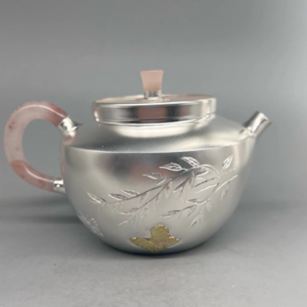 樱花粉蝶恋花泡茶壶