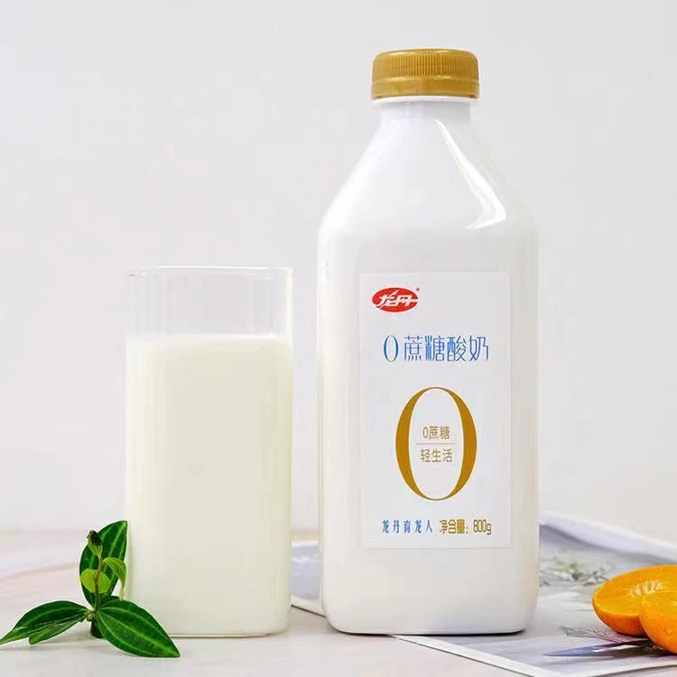 龙丹0庶糖酸奶800克*2瓶