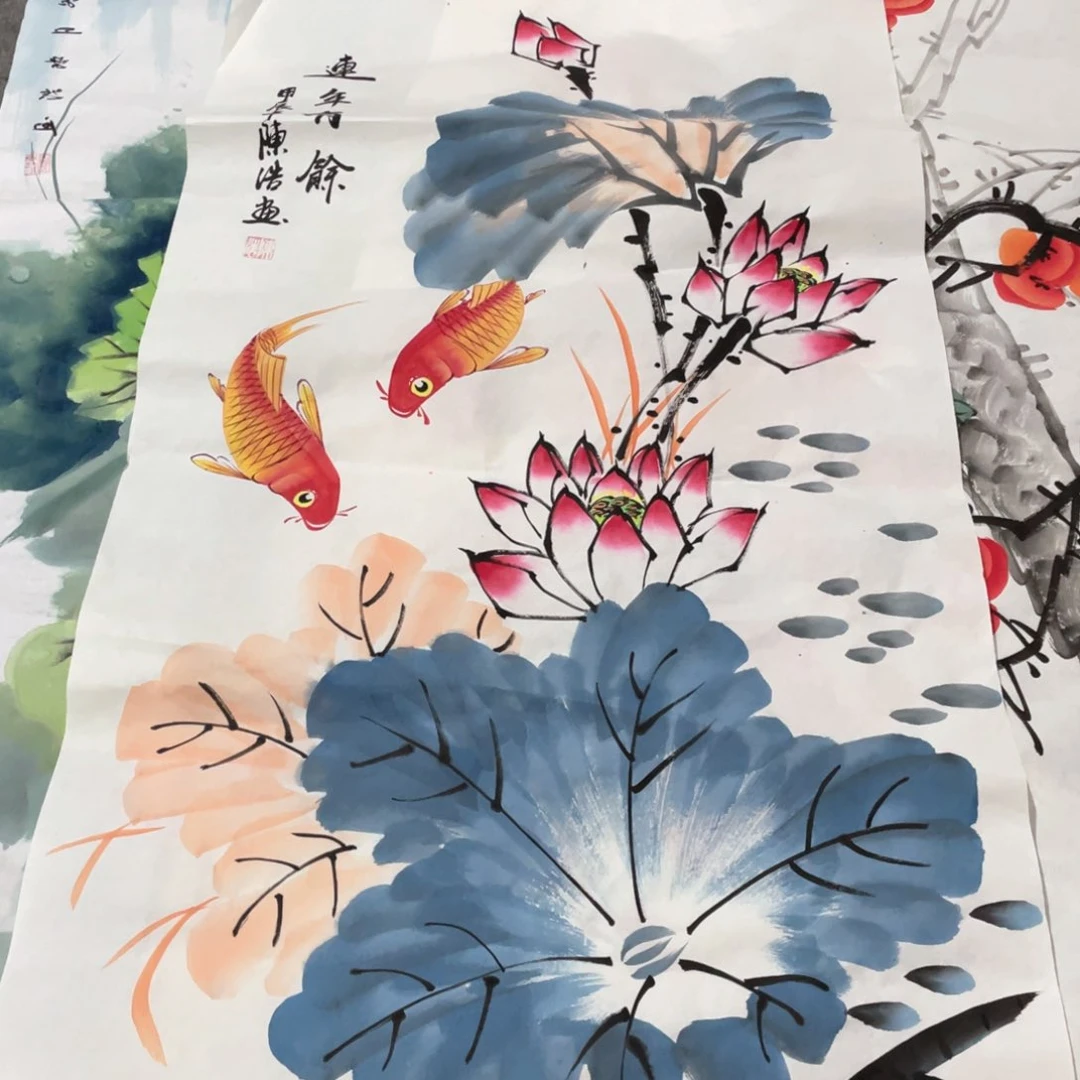 国画国画作品画心一张