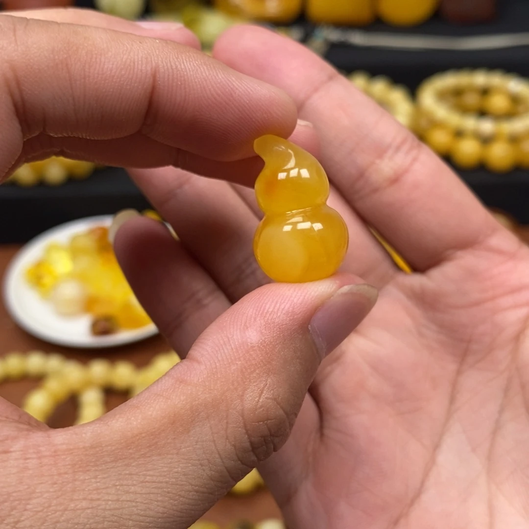 未镶嵌琥珀珠宝奇石葫芦