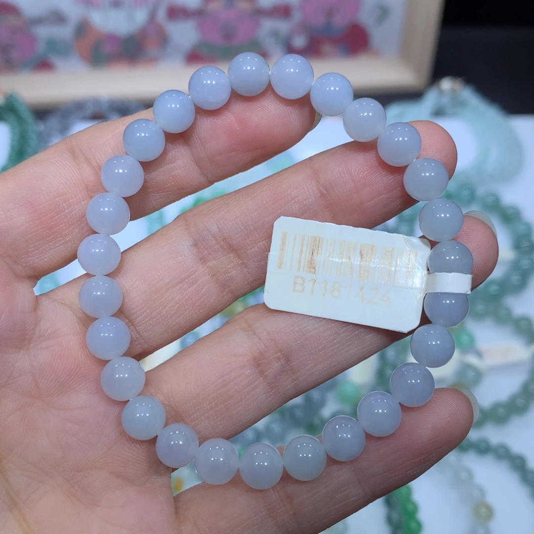 翡翠未镶嵌手链天然