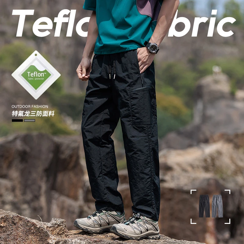 新款美式轻户外工装裤冰感透气轻薄K2063