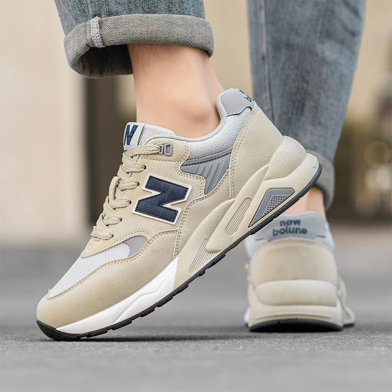 NEW BOLUNE/新百伦男士运动百搭鞋子球鞋网面透气N字休闲跑步鞋