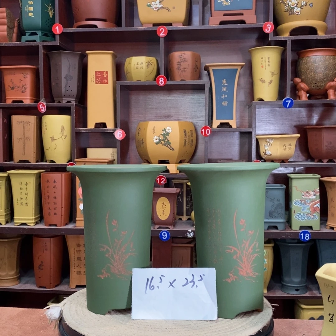 紫砂艺术紫砂花盆