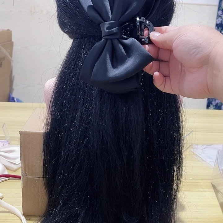 铁合金布艺蝴蝶结发夹