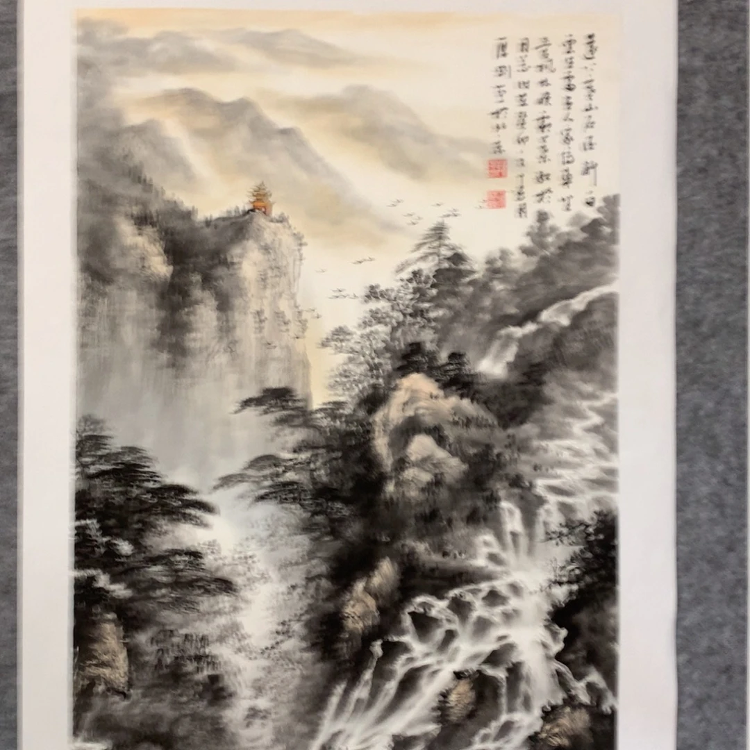 国画山水作品写意