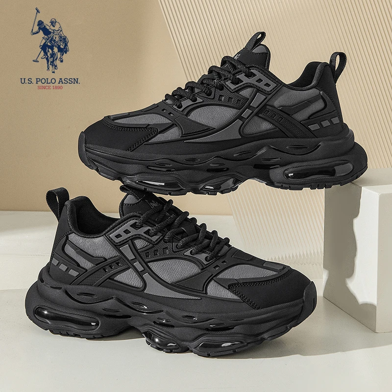 U.S.POLO ASSN.男鞋2025秋季新款舒适运动时尚潮流干净痞帅老爹鞋