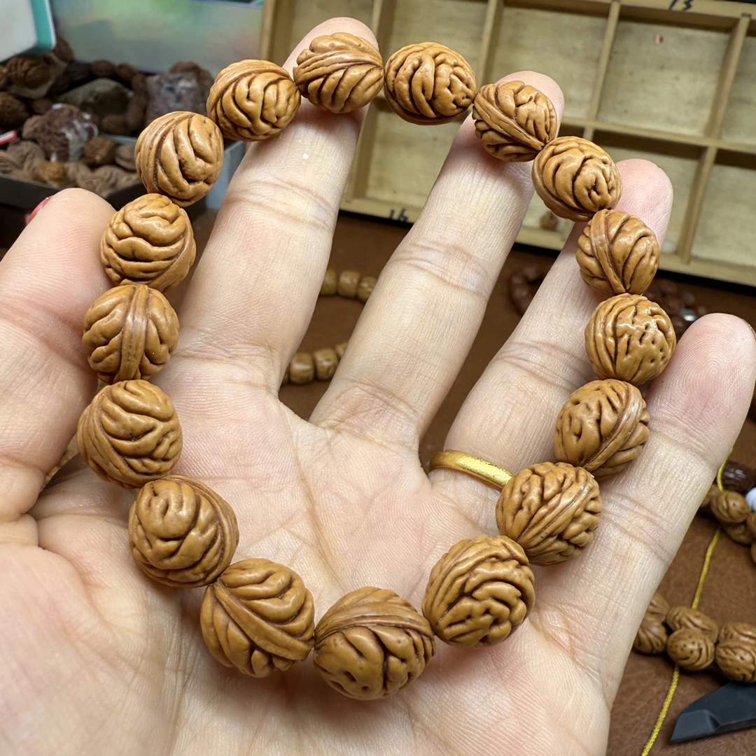 桃核碧桃核精品手串12尺寸