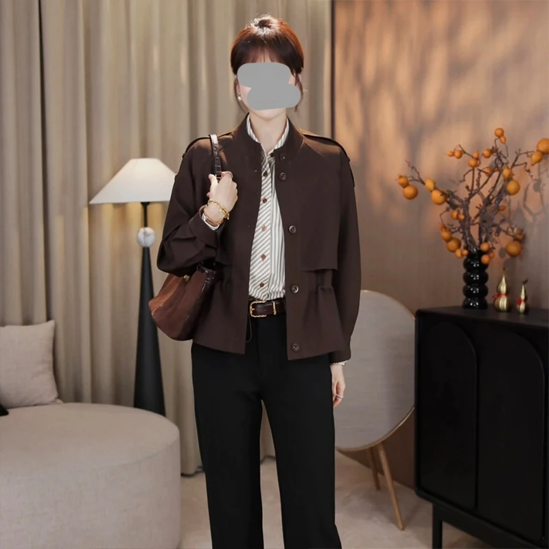 超好看短款外套春秋女2025新款气质小个子秋休闲时尚上衣韩系风衣