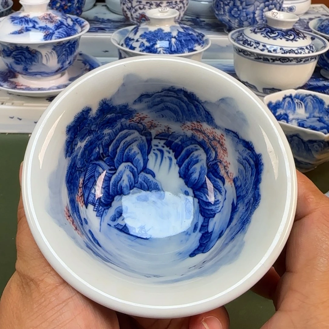 景德镇纯手绘茶具圆圆277