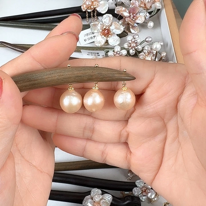 淡水珍珠发饰未镶嵌