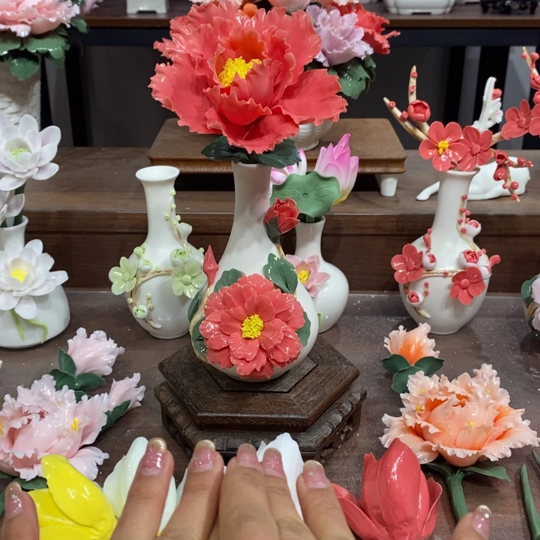 瓷片陶瓷工艺品摆件