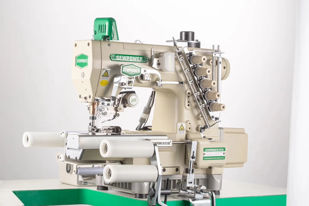 欣普自动剪线氨纶腰冚车787自动剪线冚车附带氨纶腰装置